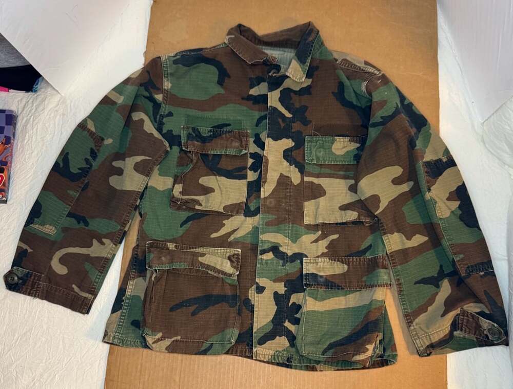 Us Military Bdu Camo Jacket Small X Short Woodland